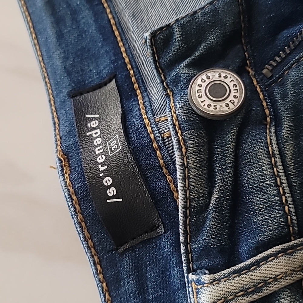SERENEDE Ciel 7 Serenity Prayer Patchwork Streetwear Distressed Skinny Jeans W30 - Picture 3 of 16